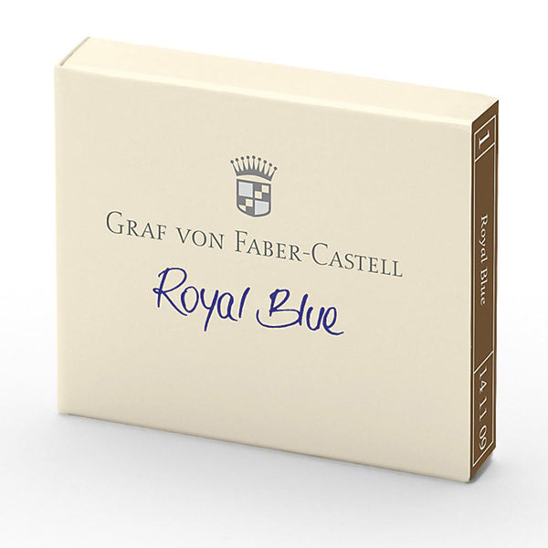 Graf von Faber-Castell, Ink Cartridge, 6 Ink Cartridges, Royal Blue-1