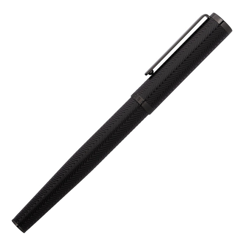 HUGO BOSS, Rollerball Pen Formation Herringbone, Gun-8