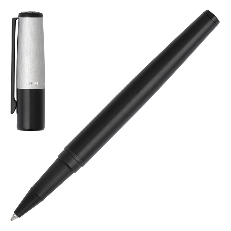 HUGO BOSS, Rollerball Pen Gear Minimal, Black & Chrome-8
