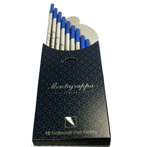 Montegrappa, Ballpoint Pen Refill, 10 Pieces, Refill Large, Broad, Blue-1