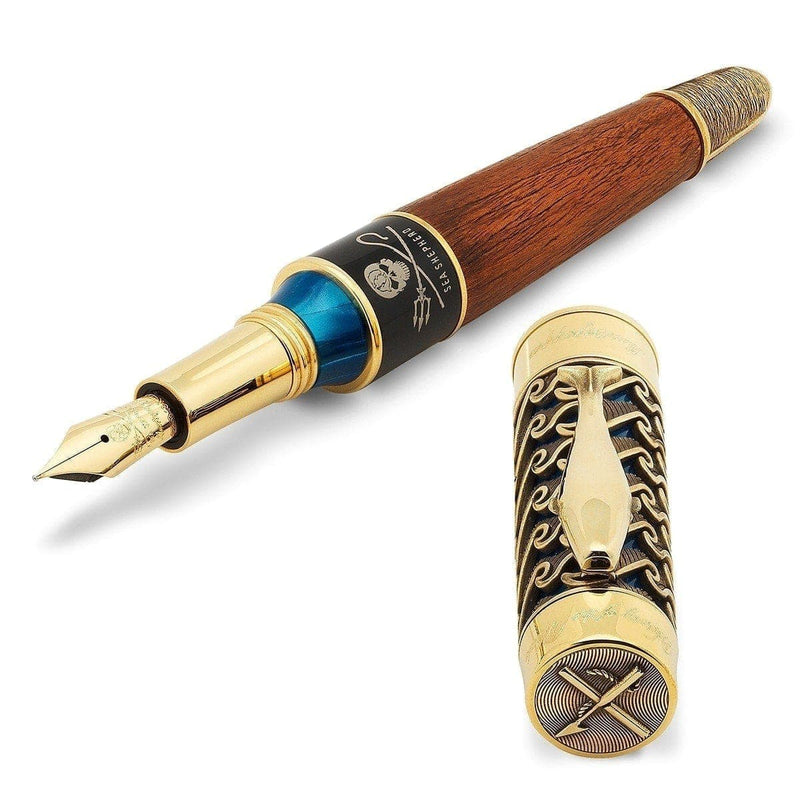 Montegrappa, Fountain Pen Sea Sheperd Victory of the Whale, 18K Nib, Brown-4