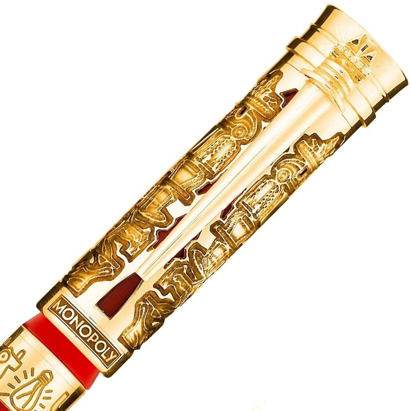 Montegrappa, Rollerball Pen Monopoly Gold Ed., Red-3