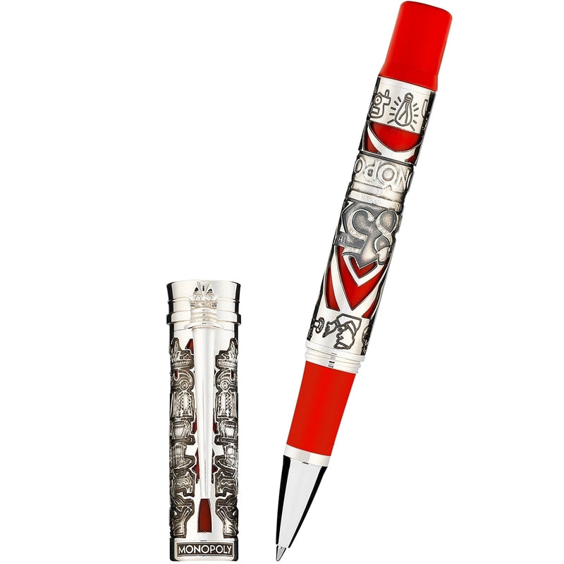 Montegrappa, Rollerball Pen Monopoly Silver Ed., Red-4
