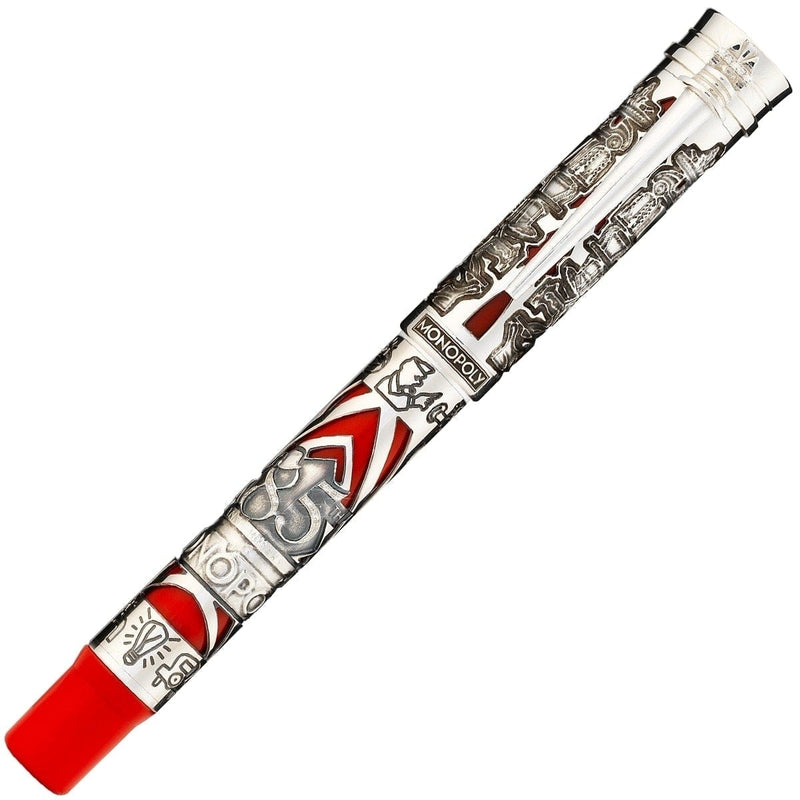 Montegrappa, Rollerball Pen Monopoly Silver Ed., Red-7