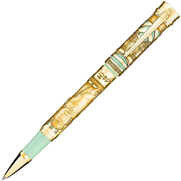 Montegrappa, Rollerball Pen Monopoly Gold Editon, Turquoise-1