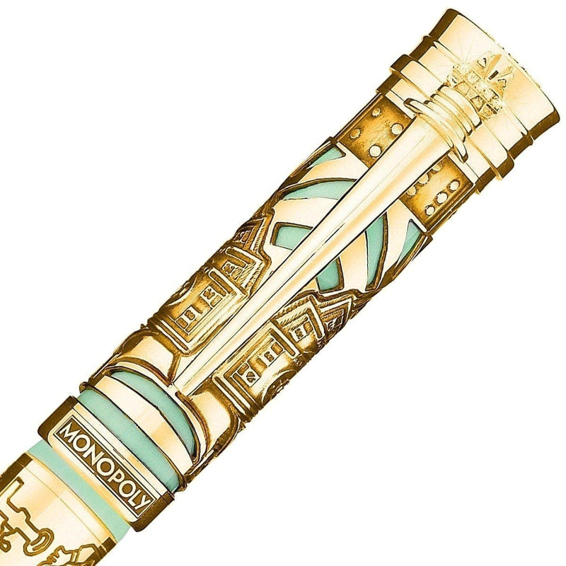 Montegrappa, Rollerball Pen Monopoly Gold Editon, Turquoise-3