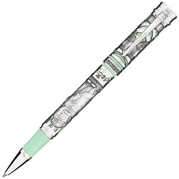Montegrappa, Rollerball Pen Monopoly Silver Ed., Turquoise-1