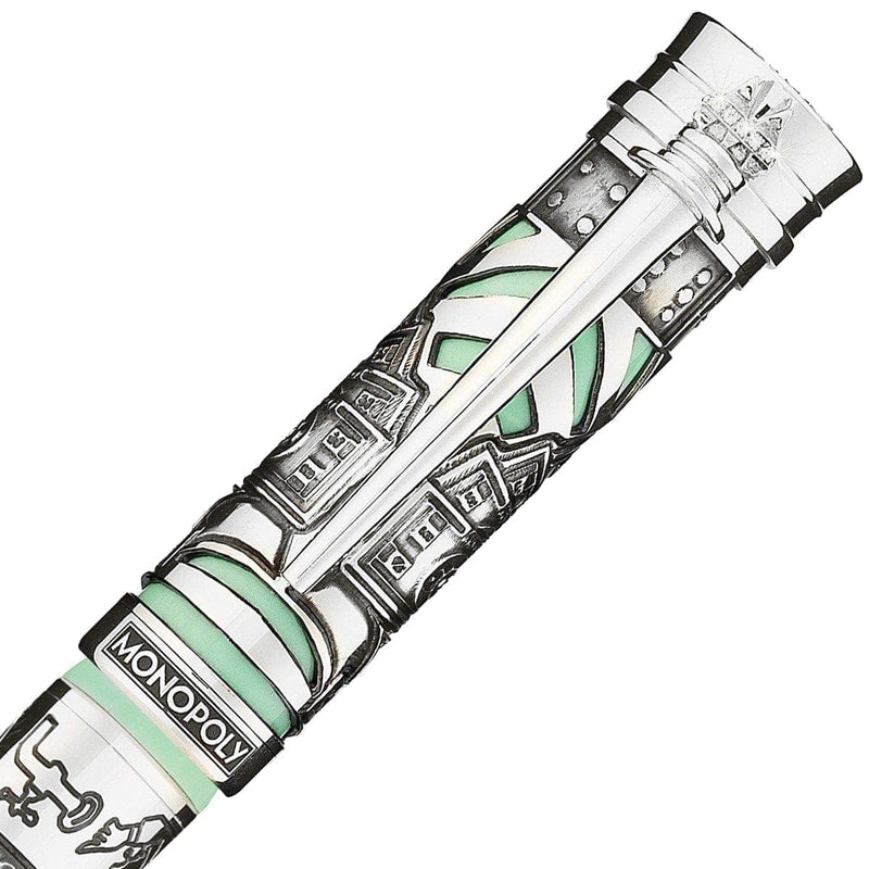 Montegrappa, Rollerball Pen Monopoly Silver Ed., Turquoise-3