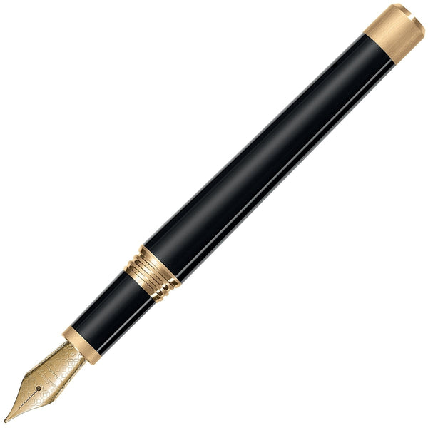 Montegrappa, Fountain Pen, Zero, Gold Plated, Black-1