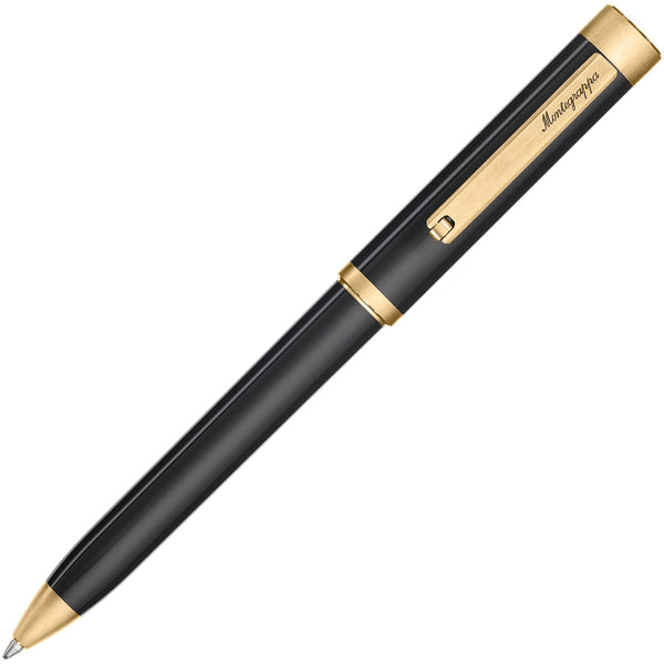 Montegrappa, Ballpoint Pen, Zero, Gold Plated, Black-1