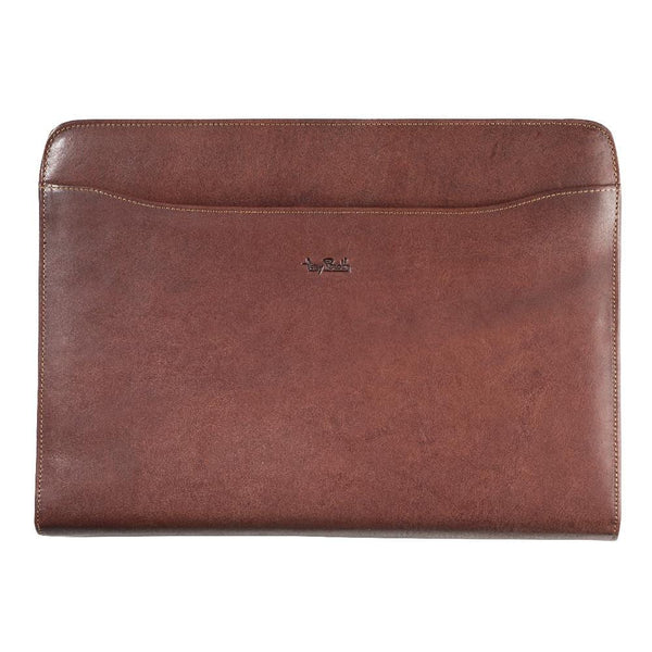 Tony Perotti, Writing Case, Vegetale, With Zipper, Brown-2