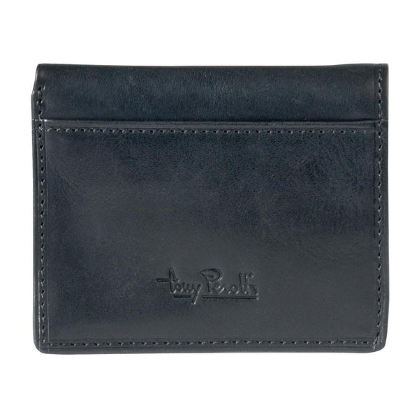Tony Perotti, Credit Card Wallet, Vegetale, With Bill Compartment, Black-2