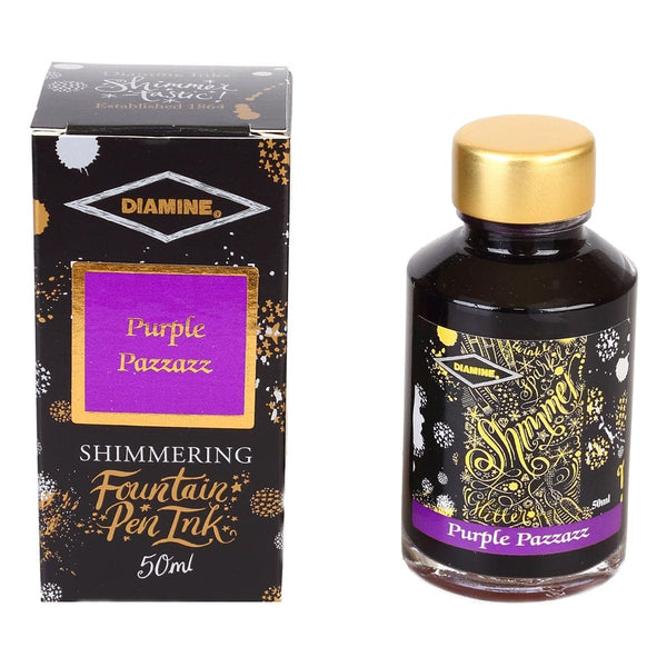 Diamine, Ink Bottle, Shimmering Collection, Purple Pazzazz-1