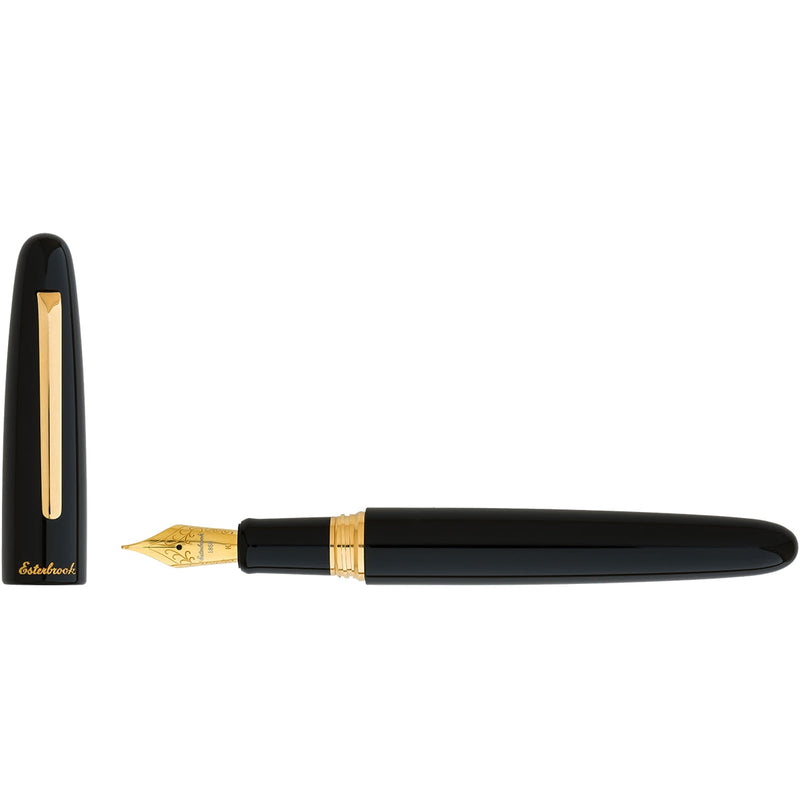 Esterbrook, Fountain Pen, Estie, Oversize, Gold, Black-5