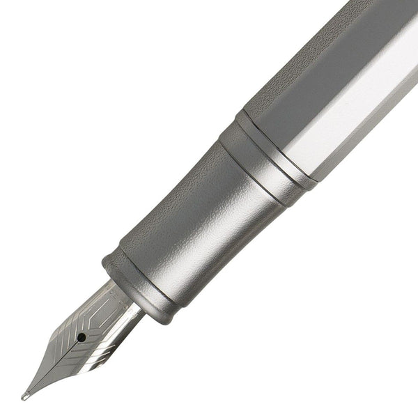 HUGO BOSS, Fountain Pen, Step, Silver-2