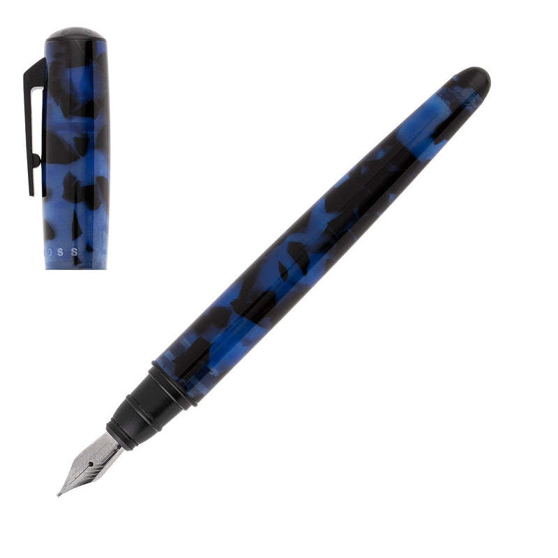 HUGO BOSS, Fountain Pen, Pure, Blue-4