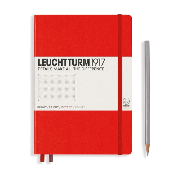 Leuchtturm 1917, Notebook, Hardcover, Dotted, A5, Red-1
