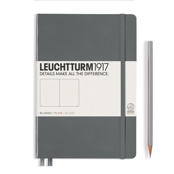 Leuchtturm 1917, Notebook, Hardcover, Blank, A5, Anthracite-1