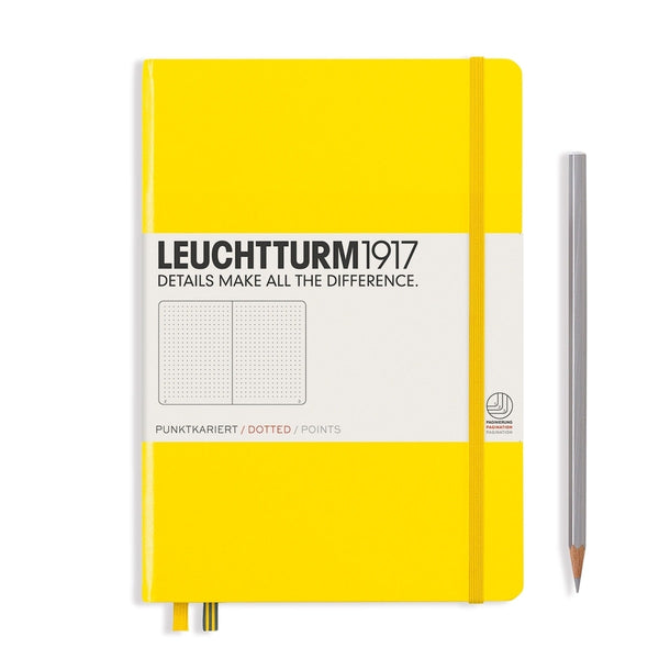 Leuchtturm 1917, Notebook, Hardcover, Dotted, A5, Lemon-1