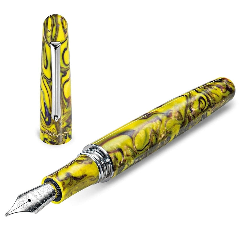 Montegrappa, Fountain Pen, Elmo 01, Fantasy Bloom Iris Yellow-4