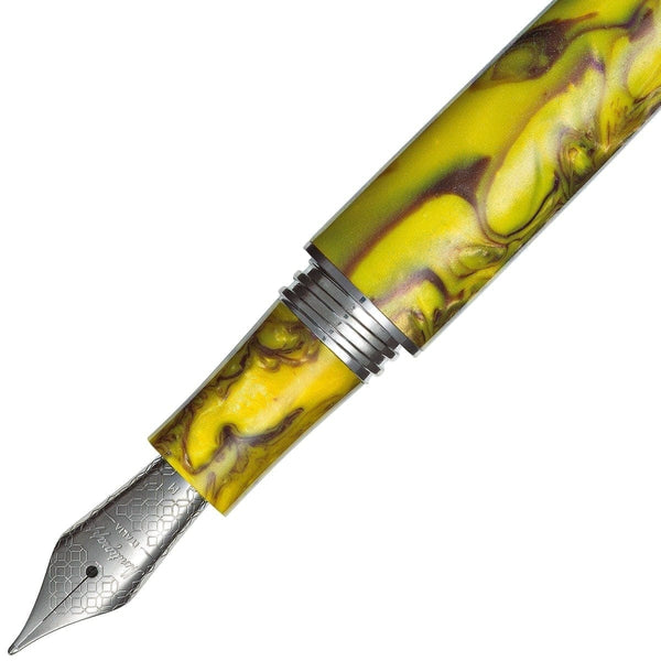 Montegrappa, Fountain Pen, Elmo 01, Fantasy Bloom Iris Yellow-2
