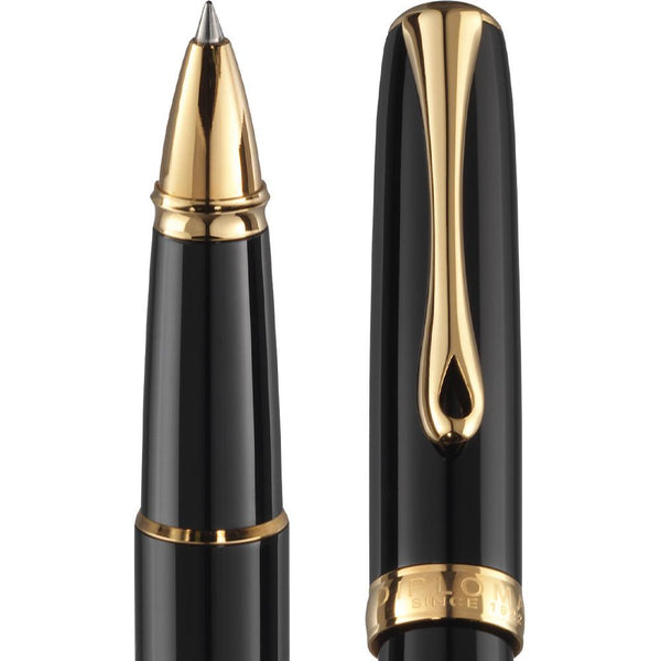 Diplomat, Rollerball Pen, Excellence A2, Coated, Gold Plated, Black-2