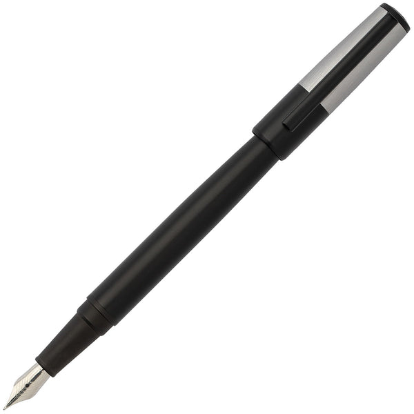 HUGO BOSS, Fountain Pen Gear Minimal, Black & Chrome-1