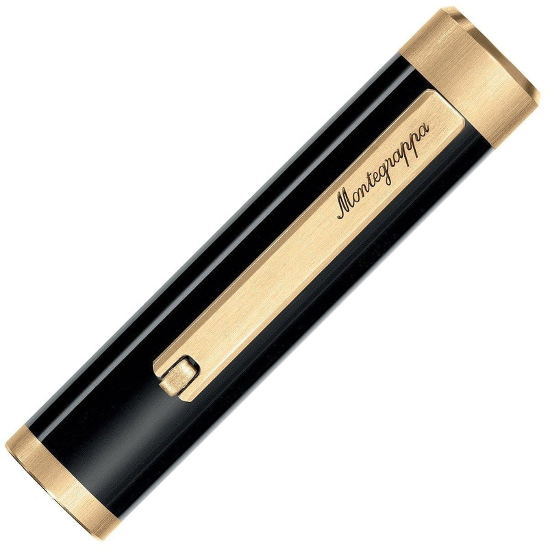 Montegrappa, Fountain Pen, Zero, Gold Plated, Black-3