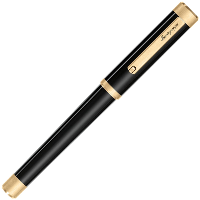 Montegrappa, Fountain Pen, Zero, Gold Plated, Black-6